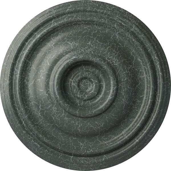 Ekena Millwork Traditional Ceiling Medallion (Fits Canopies up to 4"), 14 3/4"OD x 1 3/4"P, Athenian Green Crackle CM14TRAGC - main